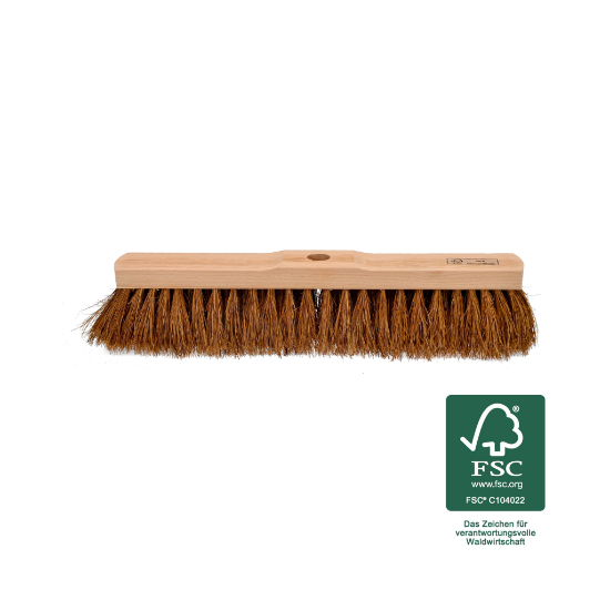 Bild von Saalbesen Kokos - 40 cm Holzkörper mit Schraubgewinde